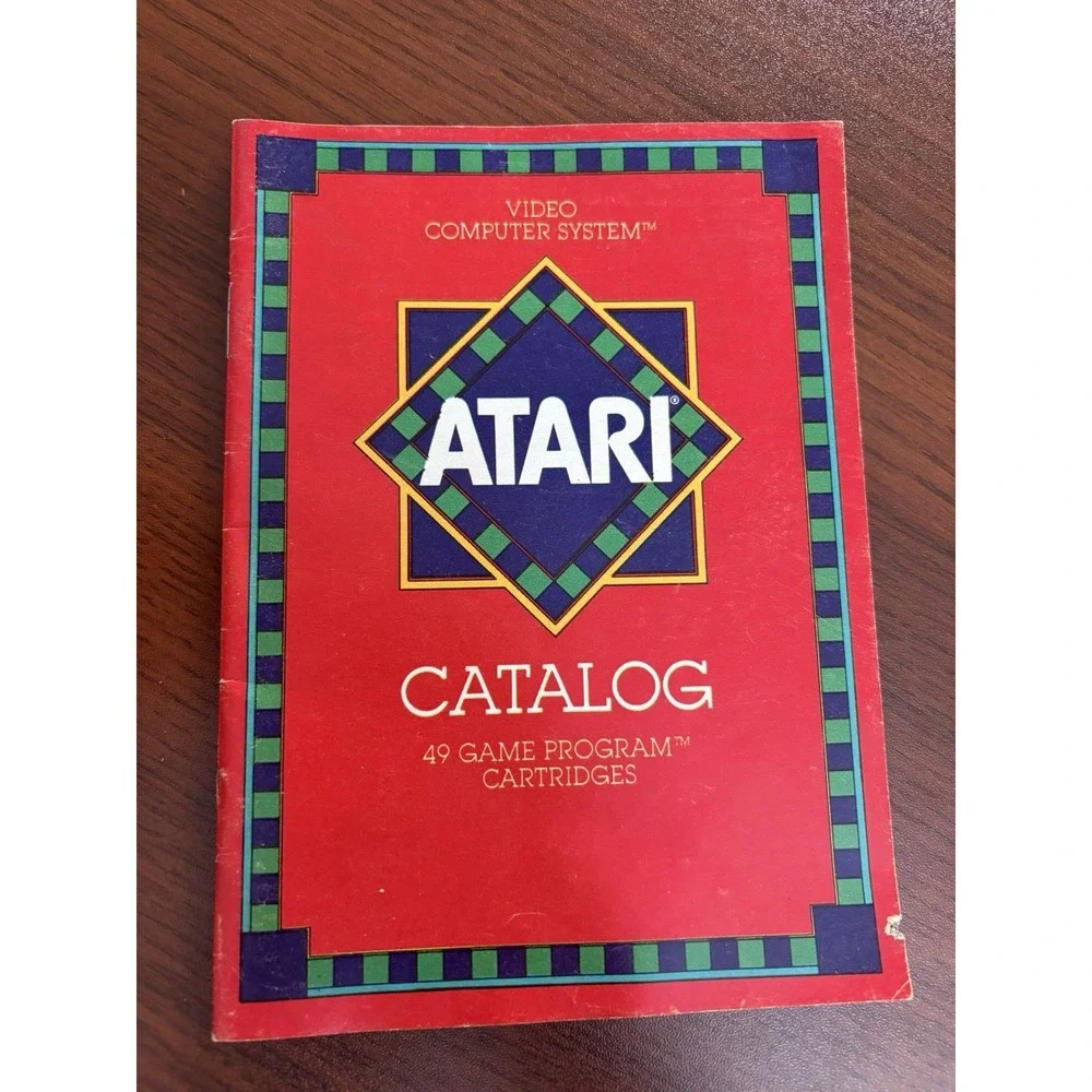 Vintage 1982 Original ATARI 2600 CATALOG of Game Program Cartridges 49 Games